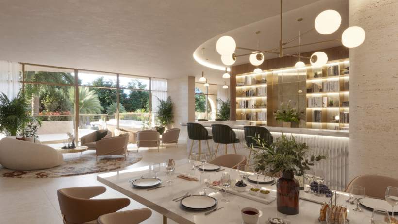 Ocean House by Ellington — residents' club room render