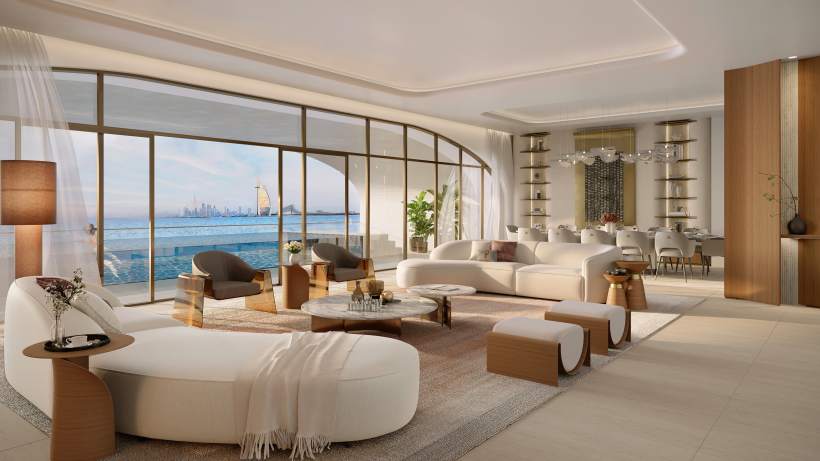 Ocean House by Ellington — presidential residence render with panoramic sea frontage
